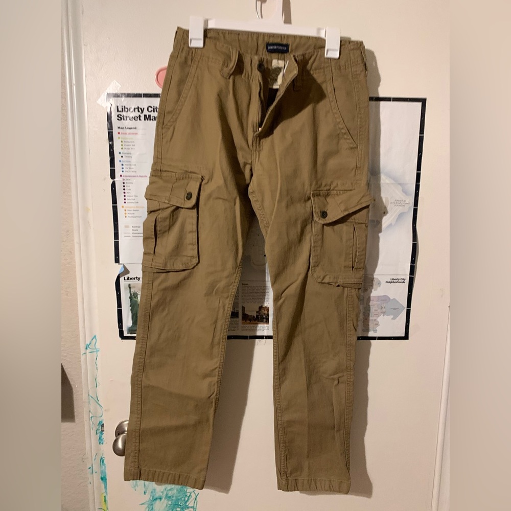 ST John’s Bay Confort Stretch Cargos Khaki